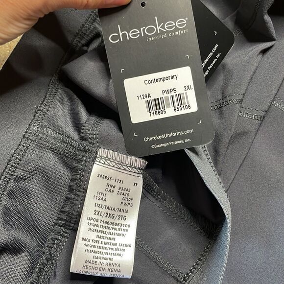 NEW Cherokee Antimicrobial Uniform Pants w Infinity Comfort Fit Dark Gray sz 2XL - Picture 14 of 16